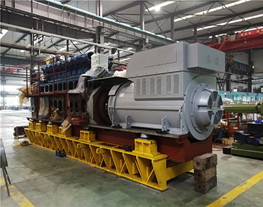 貴州省盤州紅達(dá)瓦斯電站項目配4臺德科6極高壓1550KW/10.5KV
