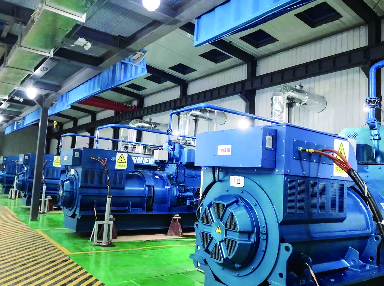 貴州煤層氣發(fā)電項目（4臺1500KW10.5KV6極高壓發(fā)電機(jī)）